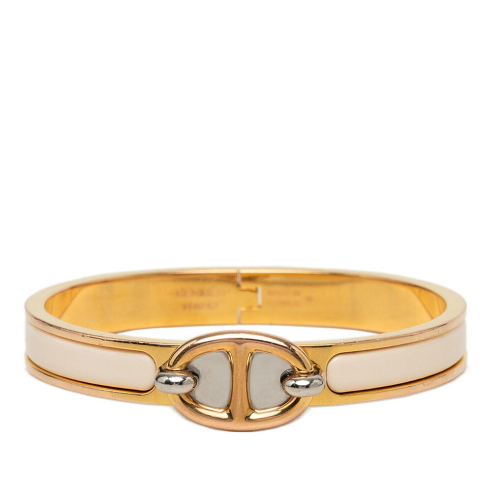 HERMES Gold Charm Bracelet